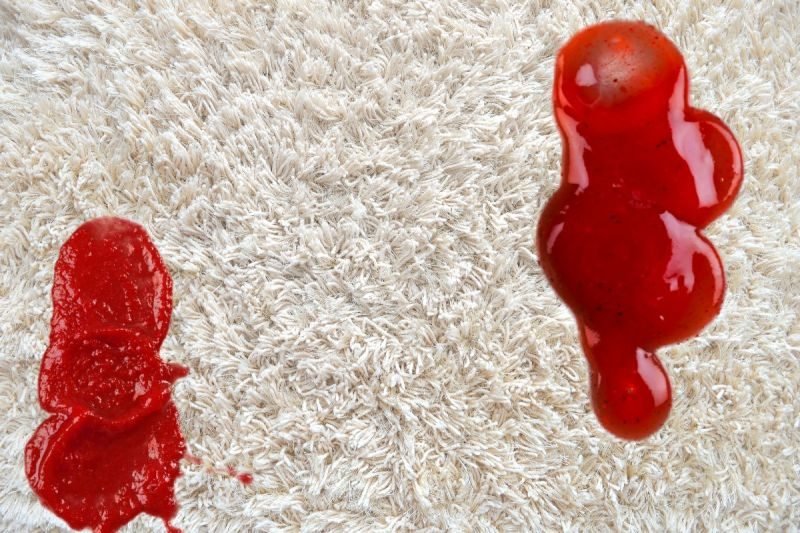 Remove Tomato Sauce Stain from Carpet