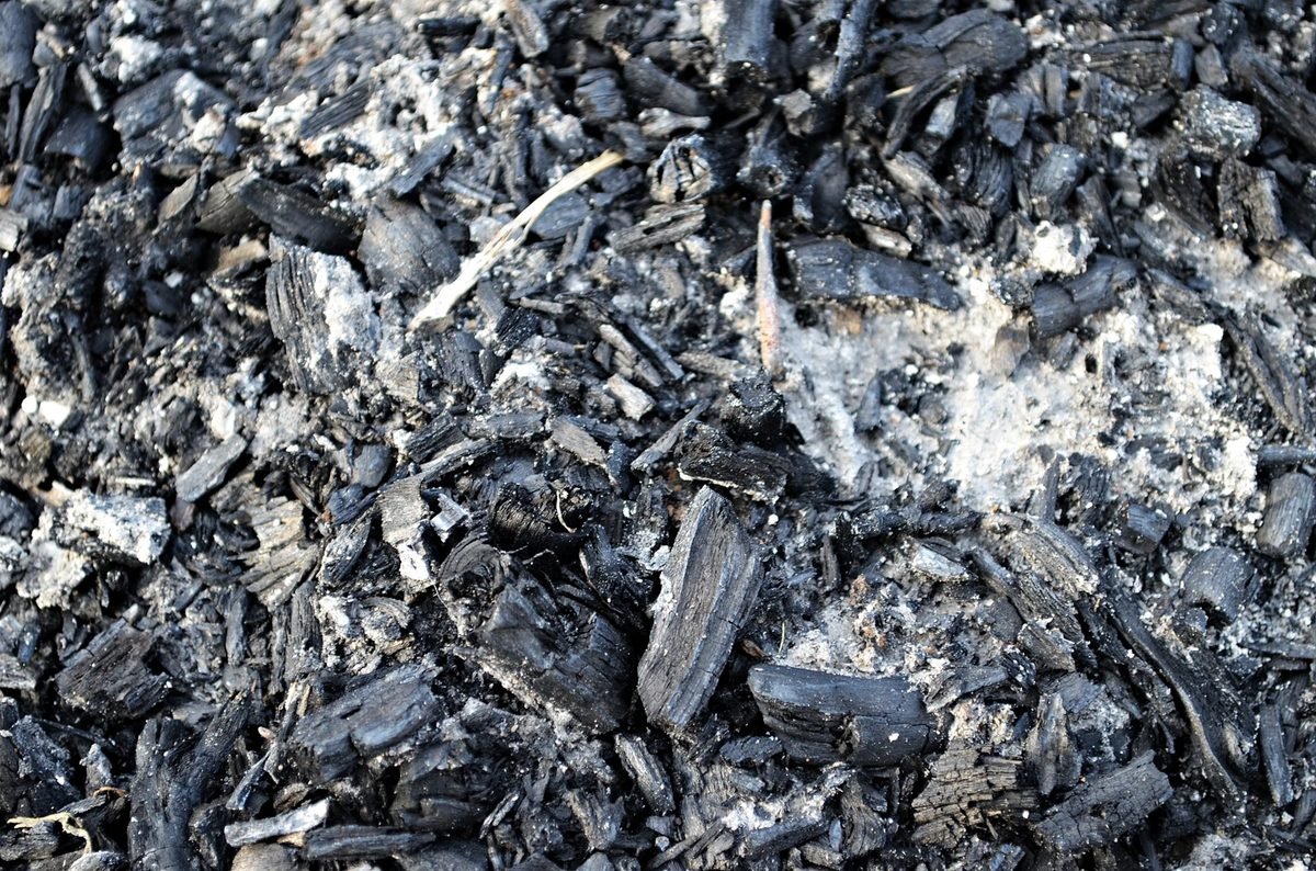make wood ash from coal